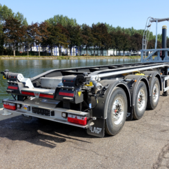 LAG Trailers surprises with renewed range of tipping container chassis